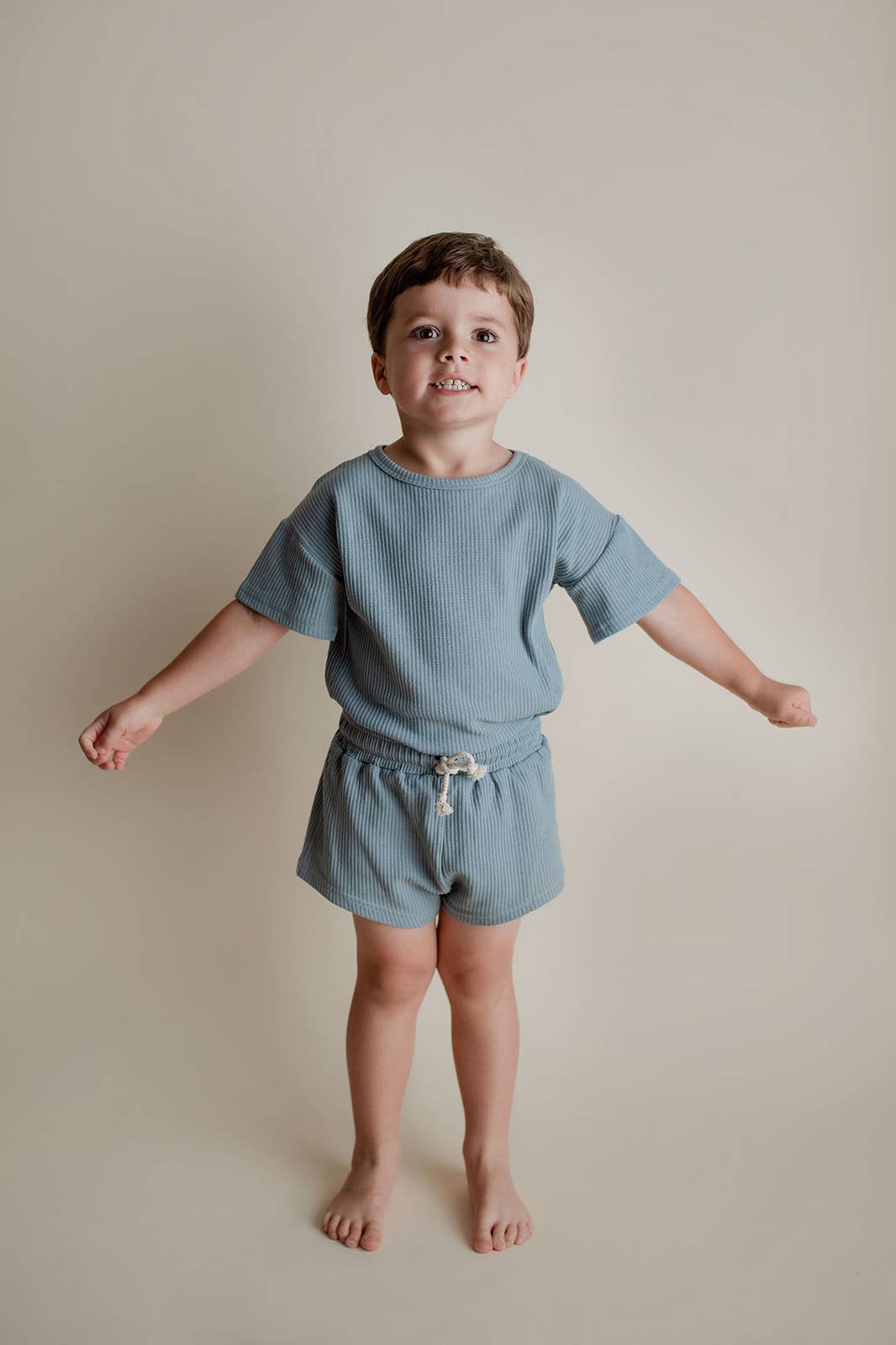 Summer Waffle Toddler Top & Bottom Set