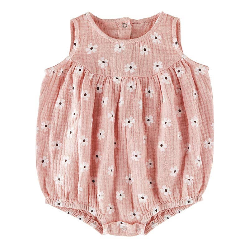 Sleeveless Romper - Floral