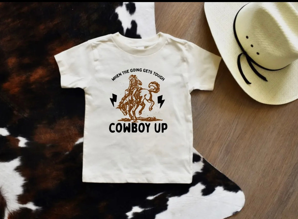 Cowboy Up Western Kids T-shirt