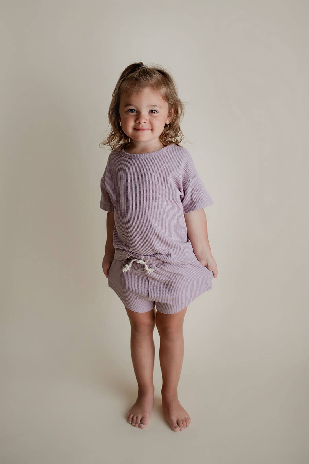 Summer Waffle Toddler Top & Bottom Set