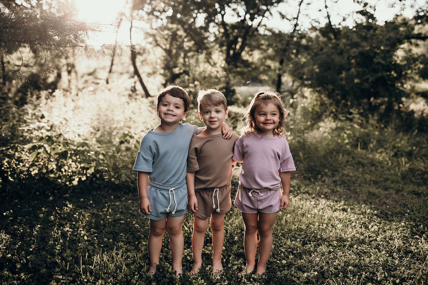Summer Waffle Toddler Top & Bottom Set