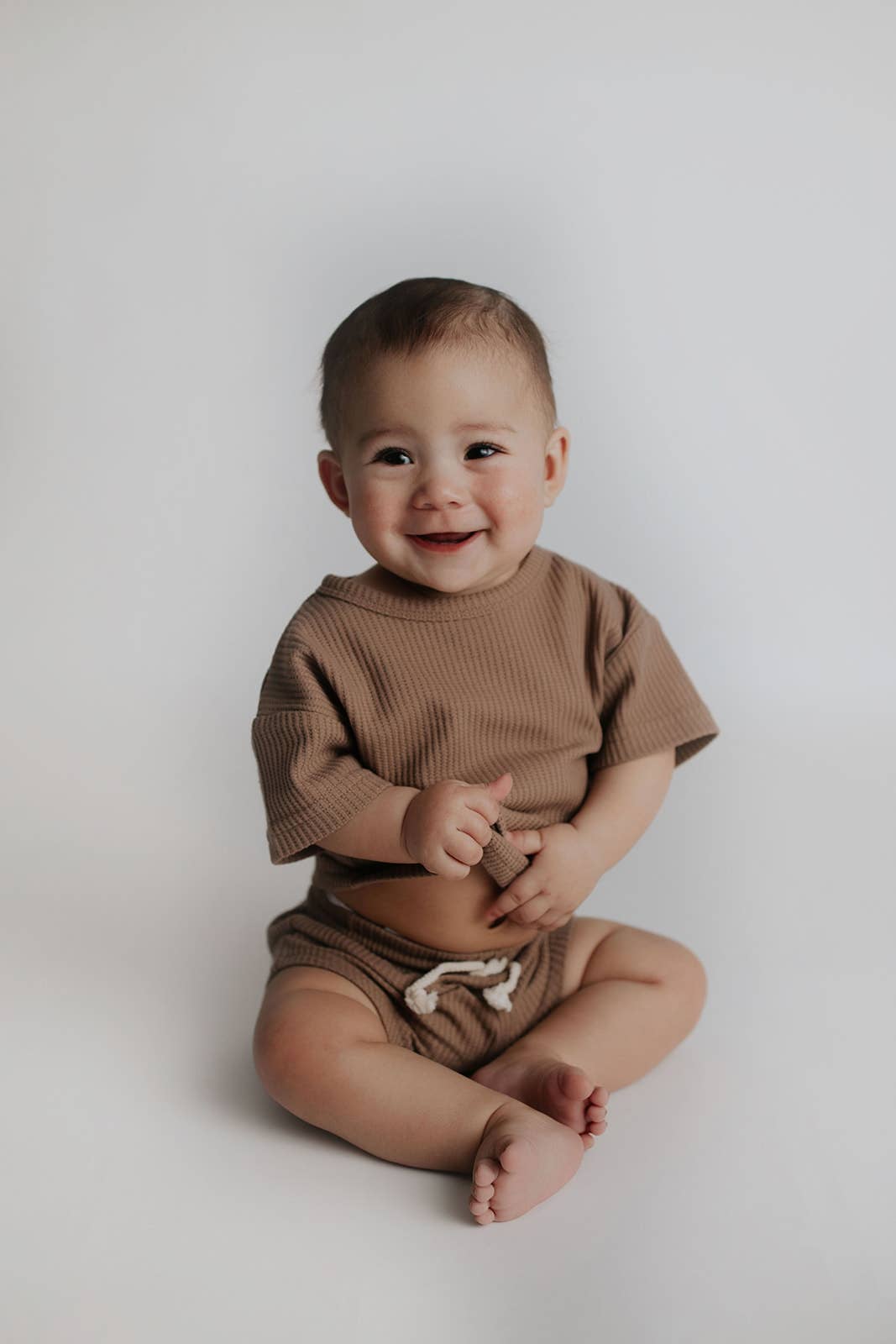 Summer Waffle Toddler Top & Bottom Set