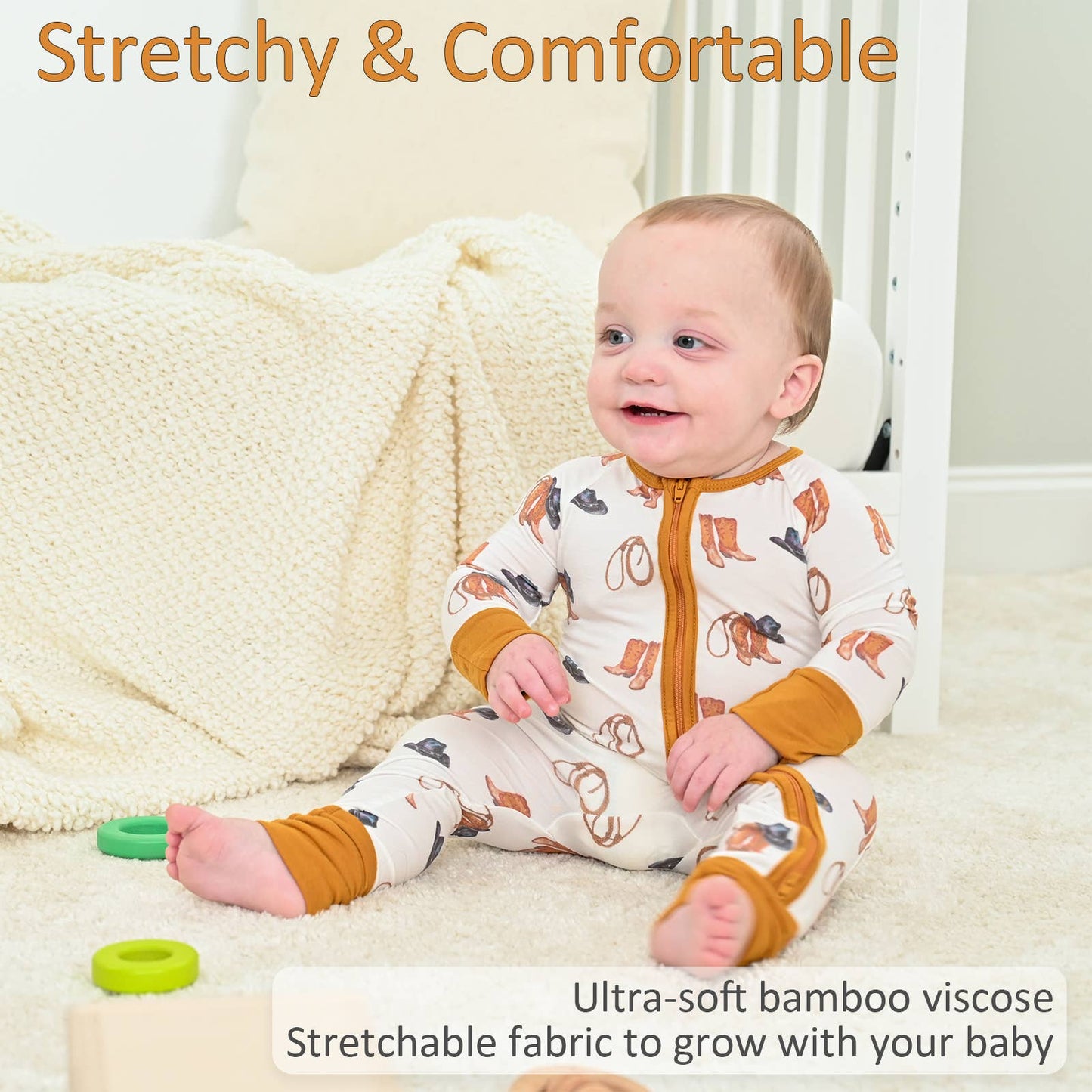 Life Is Better In Boots -Baby Bamboo Pajamas