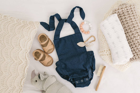 Denim Summer Baby Romper