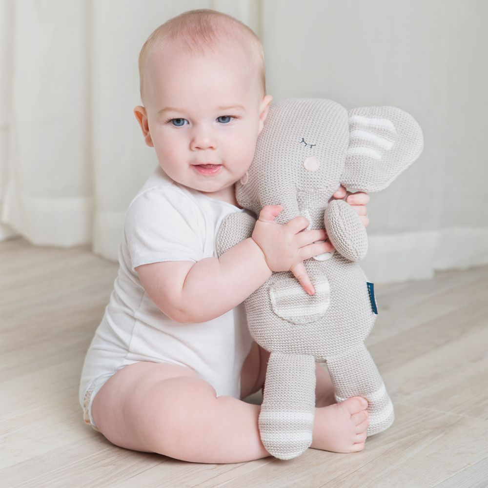 Eli the Elephant - Knitted Toy