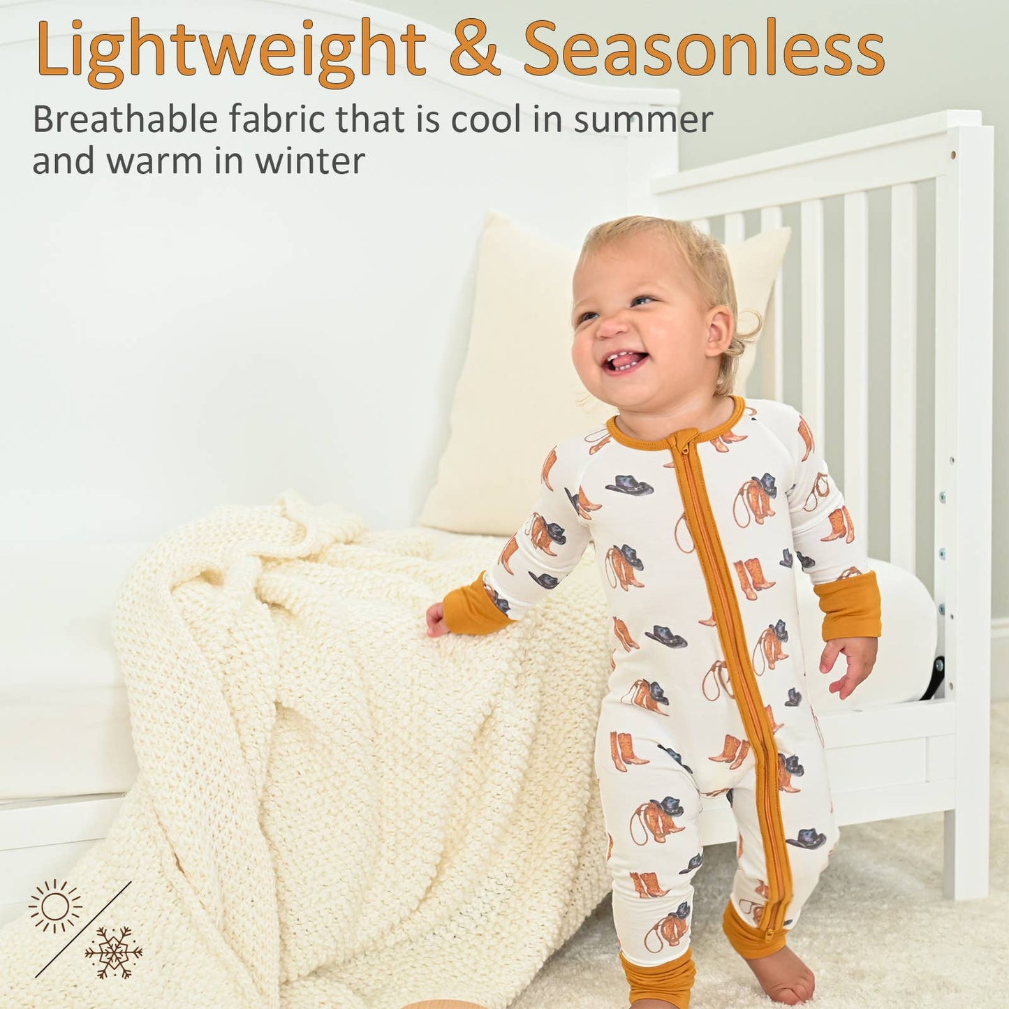 Life Is Better In Boots -Baby Bamboo Pajamas